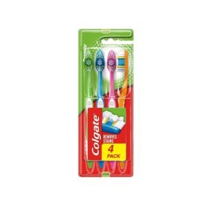 A - Z Colgate Toothbrush Premier Clean 4 Pack White