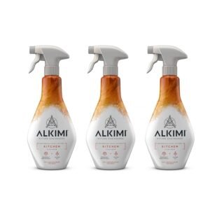 ALKIMI Kitchen Cleaner Spray x3 – Nature-Engineered Degreaser Spray with Anti-Microbial, Anti-Septic and Anti-Fungal Properties
