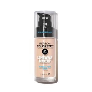 Revlon Color Stay Liquid Foundation Makeup for Normal/Dry Skin SPF 20, Longwear with Medium-Full Coverage and Natural Finish, Oil Free, 110, 30 ml (Pack of 1)