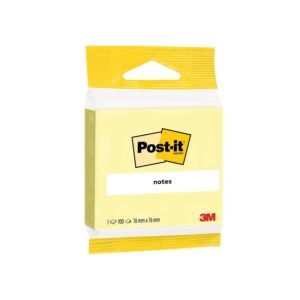 Post-it Notes, Canary Yellow, Hangable Flow Packs, 1 Pad, 100 Sheets, 76 mm x 76 mm