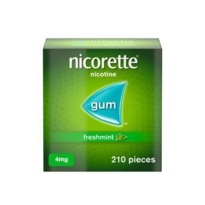 Nicorette Freshmint 4mg Gum (210 Pieces) - Pleasant Freshmint Flavour, Chewing Gum