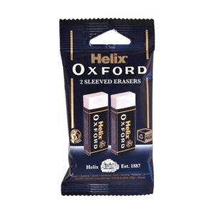 Helix Oxford Twin Pack of Erasers, Oxford Blue, Large